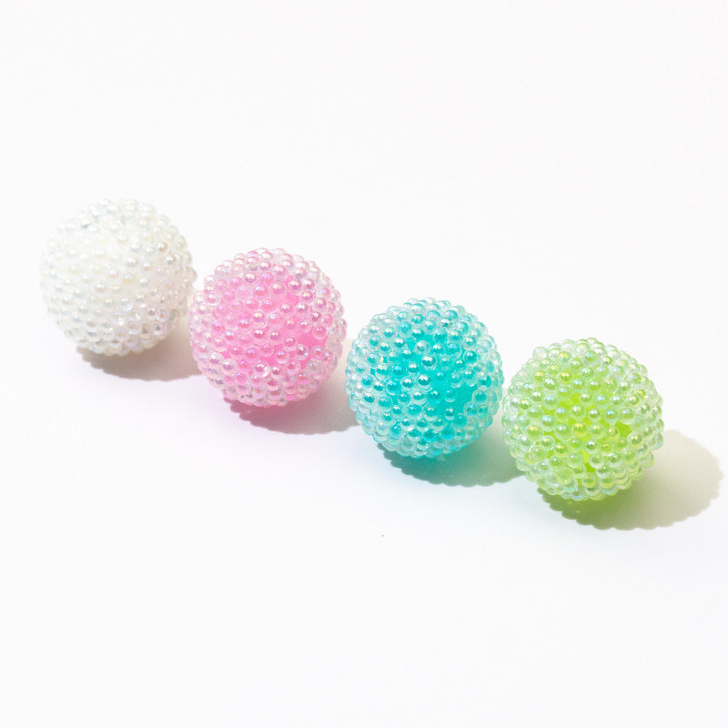 Wholesale 10PCS DIY Sugar Beads Loose Beads Transparent Jelly Through Hole Beads